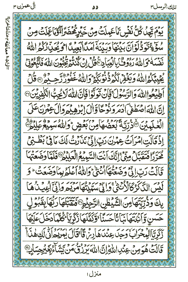 Surah Aal-e-Imraan - Quran Page