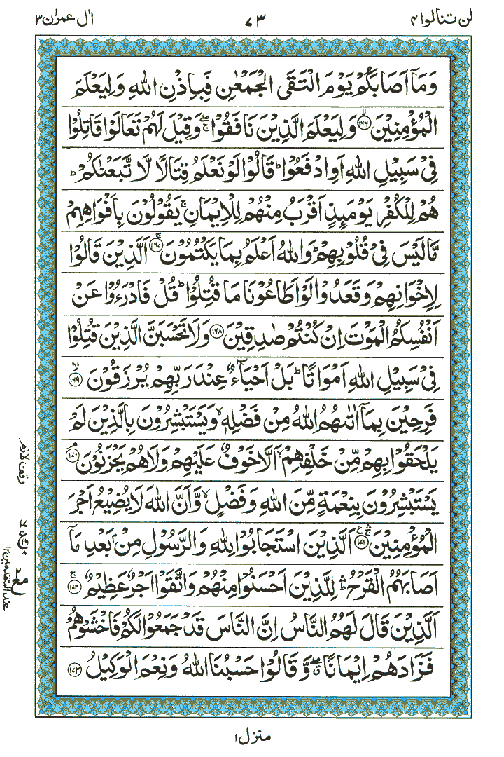 Surah Aal-e-Imraan - Quran Page