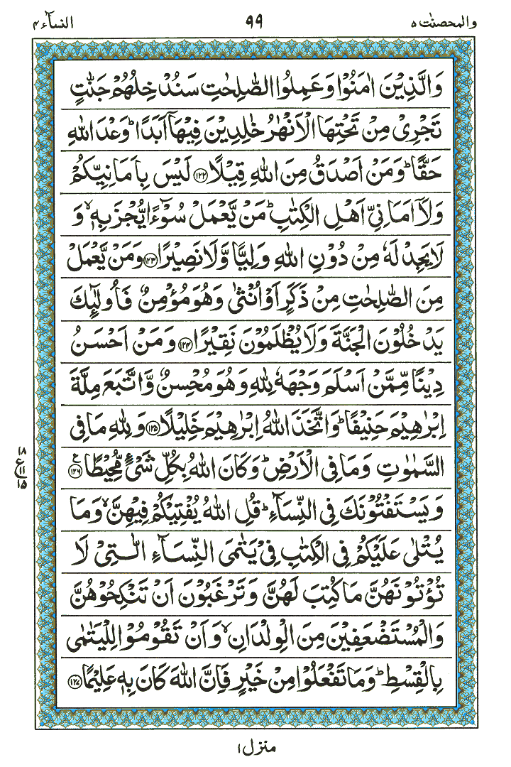 Surah An-Nisa - Quran Page