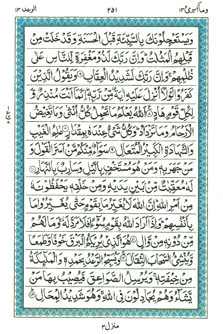 Surah Al-Raad - Quran Page