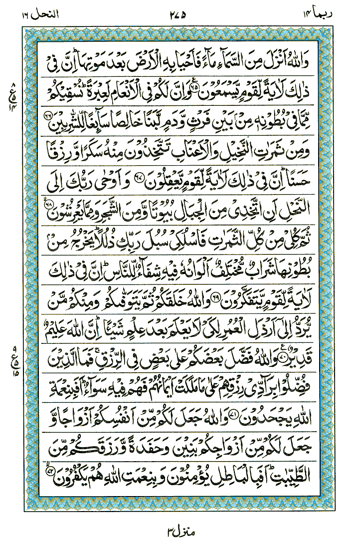 Surah An-Nahl - Quran Page