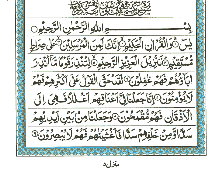 Surah Yaasin - Quran Page