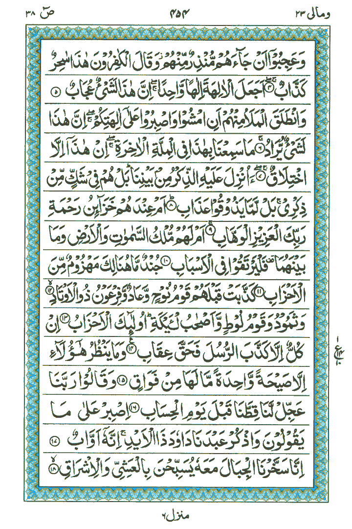 Surah Soaad - Quran Page
