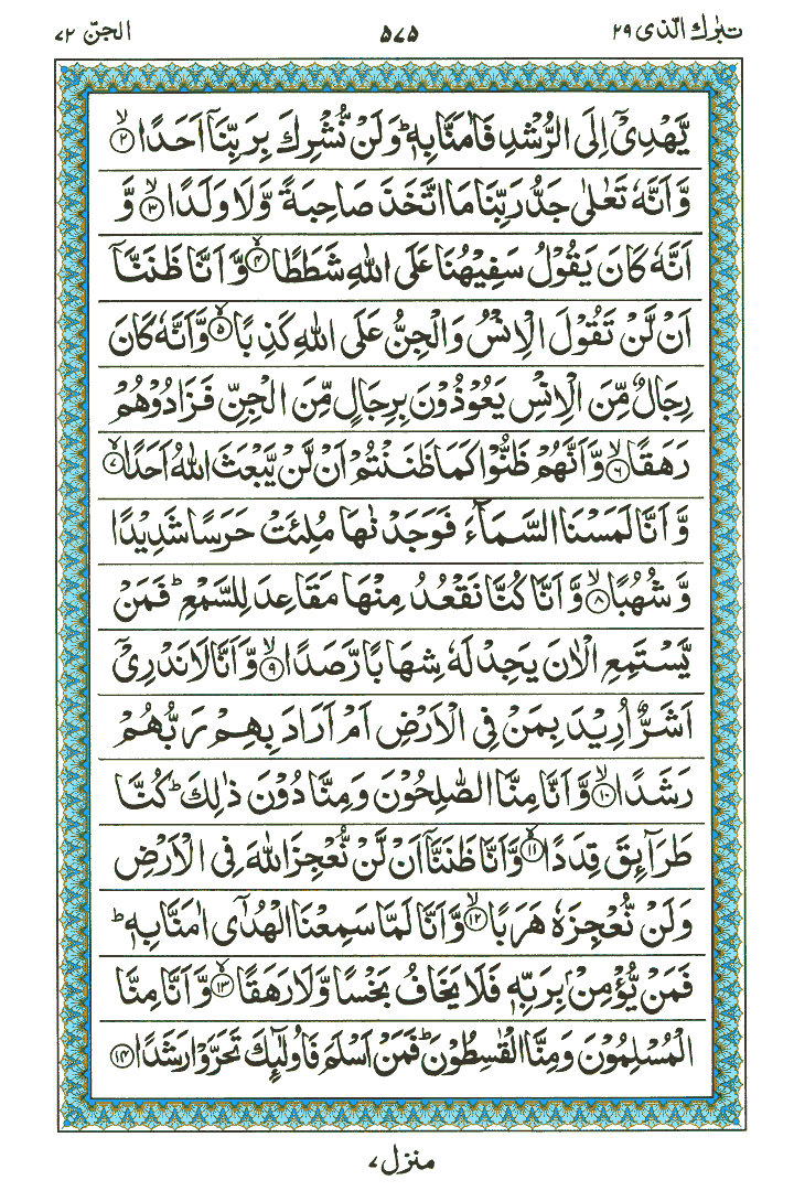 Surah Al-Jin - Quran Page